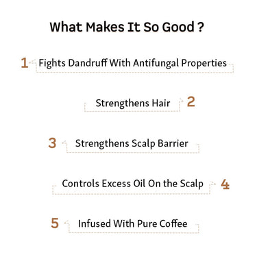 mCaffeine Anti Dandruff Shampoo for Women & Men | Shampoo for Dry Scalp & Dandruff | Goodness of Coffee, Natural AHA & Cinnamon | SLS & Paraben Free - 250ml